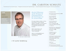 Tablet Screenshot of dr-schulte-fds.de